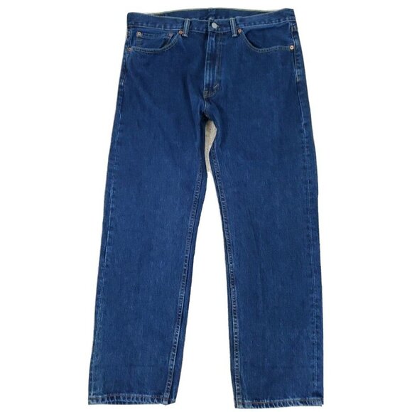 Levi's 505 ~Men's Size 36/30~ Blue Denim REGULAR Fit Straight Leg Jeans Cotton. - Picture 2 of 12